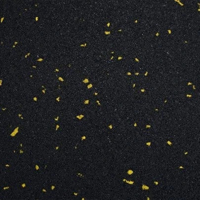 Yellow Flecked Black Rubber Flooring | Build-a-Gym Flooring